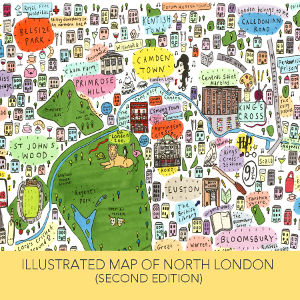 Illustrated Maps of London | House of Cally | Beautiful Hand-Drawn Maps