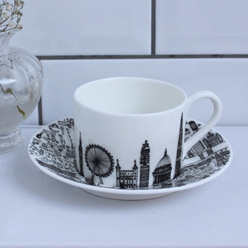 Central London Teacup and Saucer Set