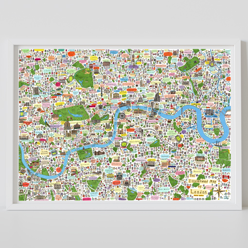 Illlustrated Map of London second edition A0