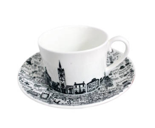 North London Teacup and Saucer Set by House of Cally