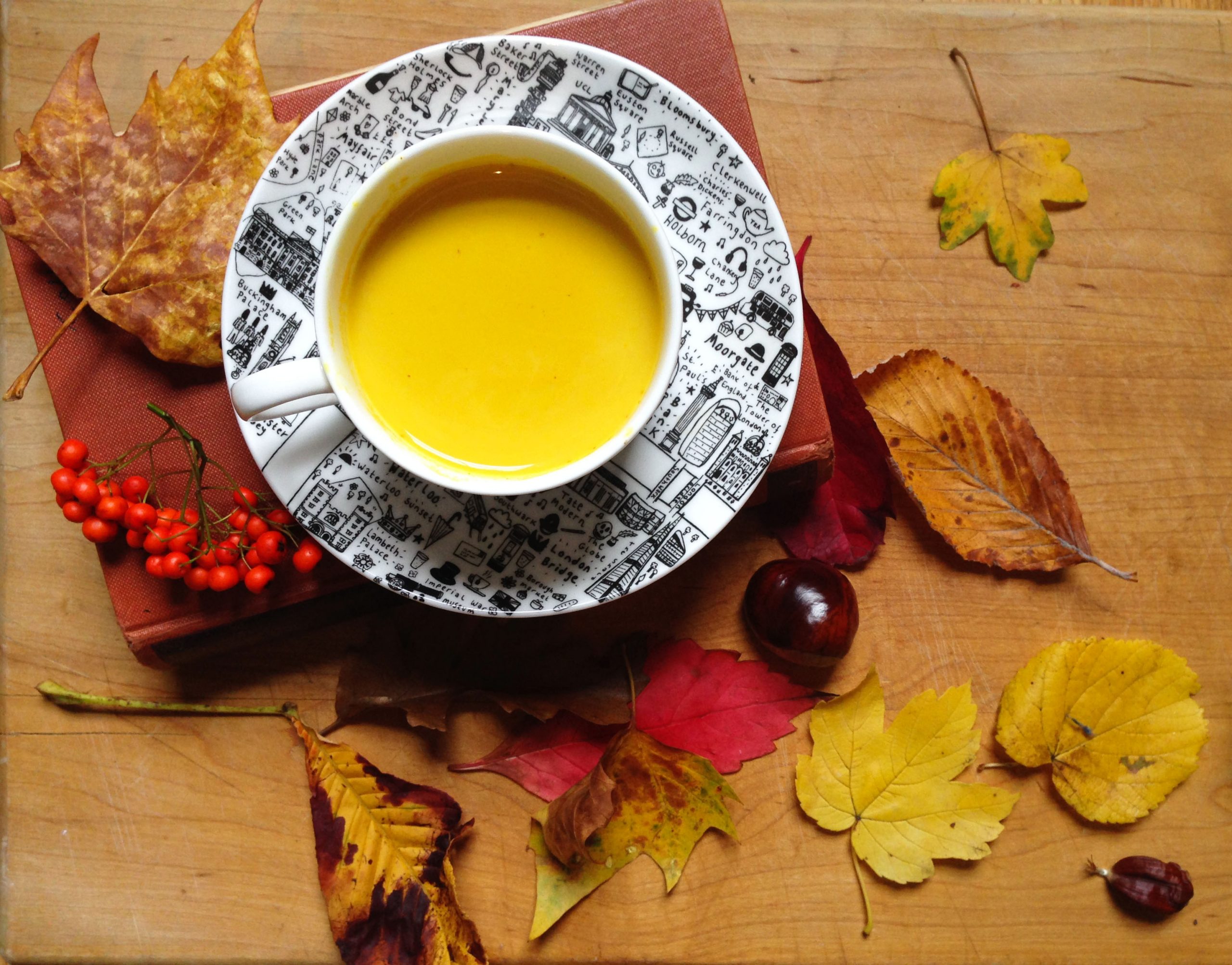 Warming turmeric milk recipe