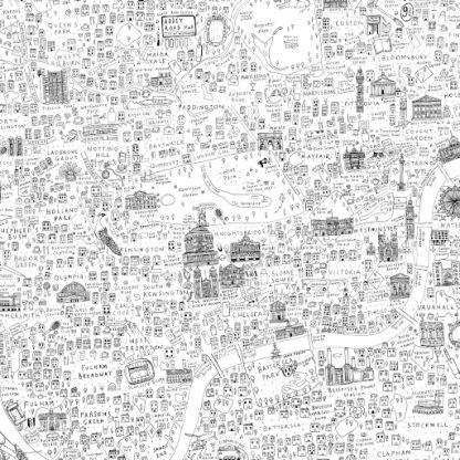 Colouring Map of London | House of Cally | Colour Your Own Map