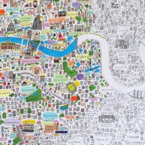 Colouring Map of London | House of Cally | Colour Your Own Map