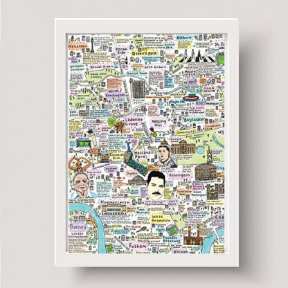 Illustrated Map of West London History and Culture