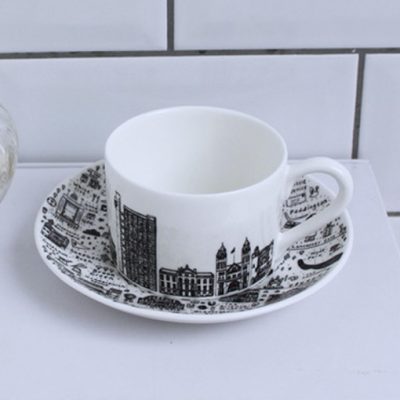 West London Teacup and Saucer Set