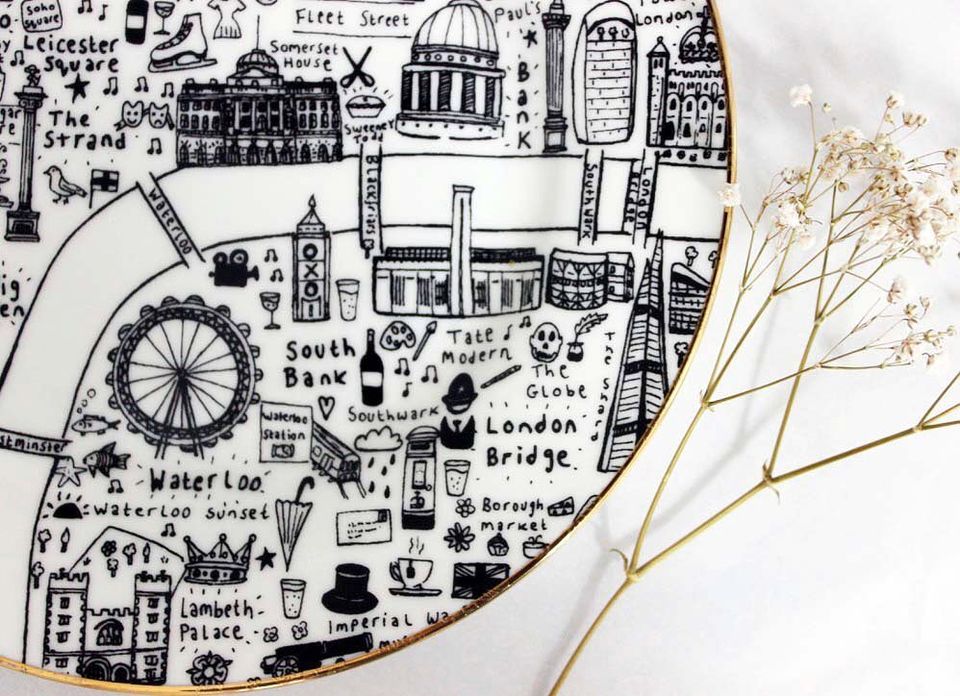 Central London Side Plates by House of Cally