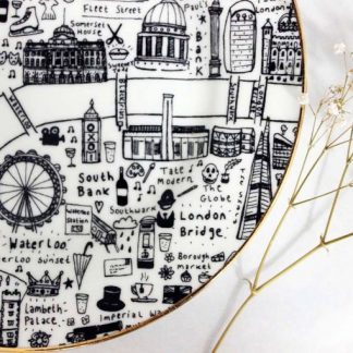 Special edition Central London side plate by House of Cally