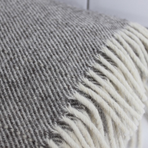Grey Wool Snuggle Blanket