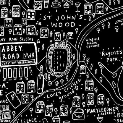 Limited Edition Map of London by House of Cally